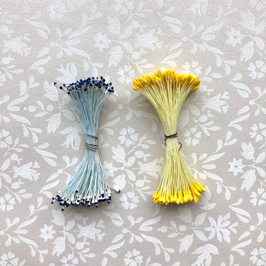 Vintage Flower Stamens, Two Color 2 Pack