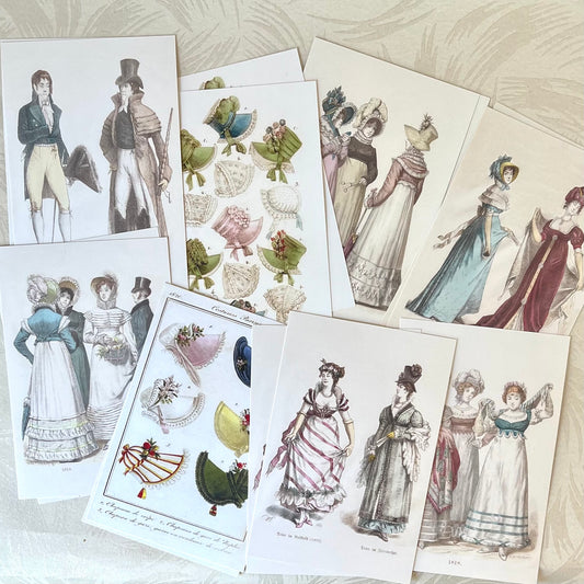 Le Bon Ton - Regency Fashions Set of Post Cards