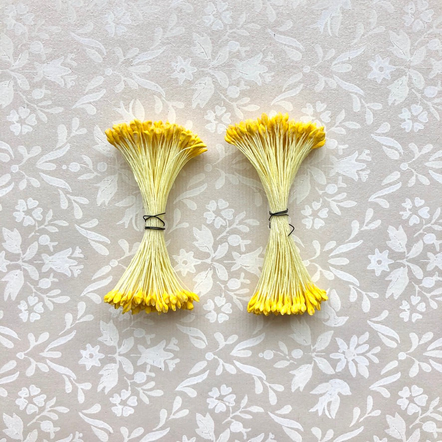 Vintage Flower Stamens, Single Color - 2 Pack