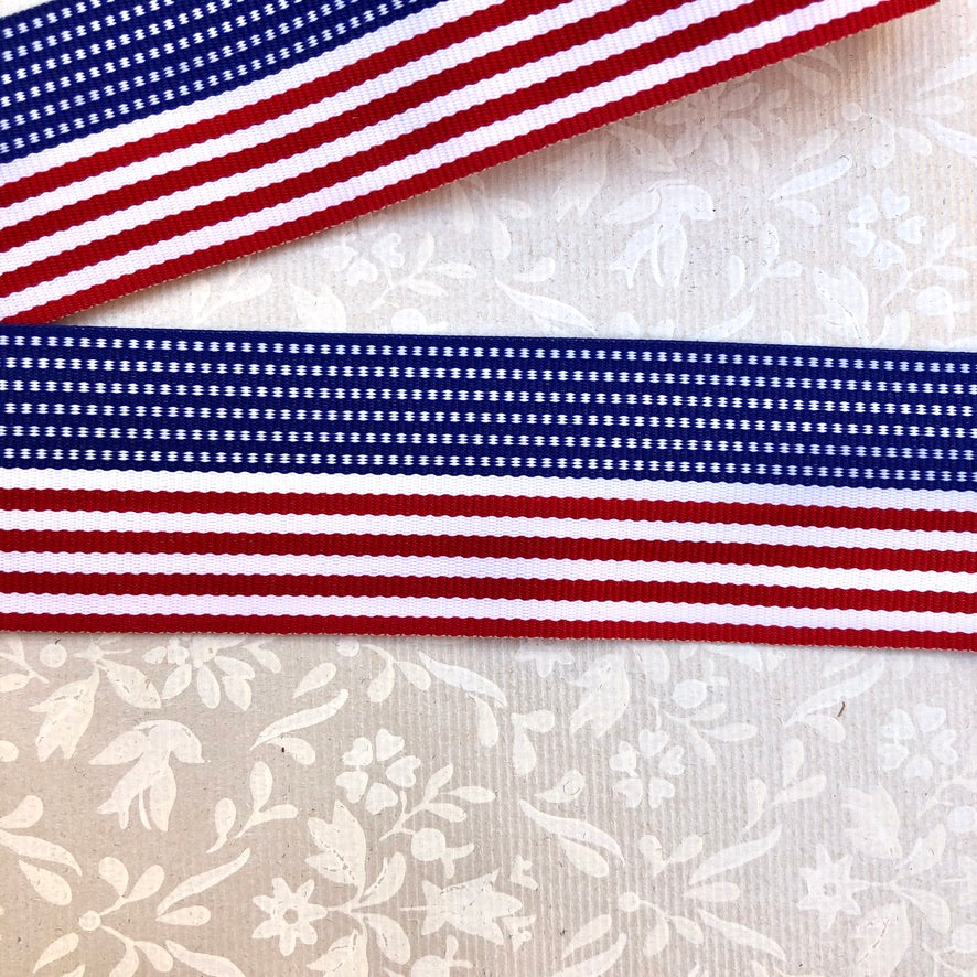 American Flag Grosgrain Ribbon
