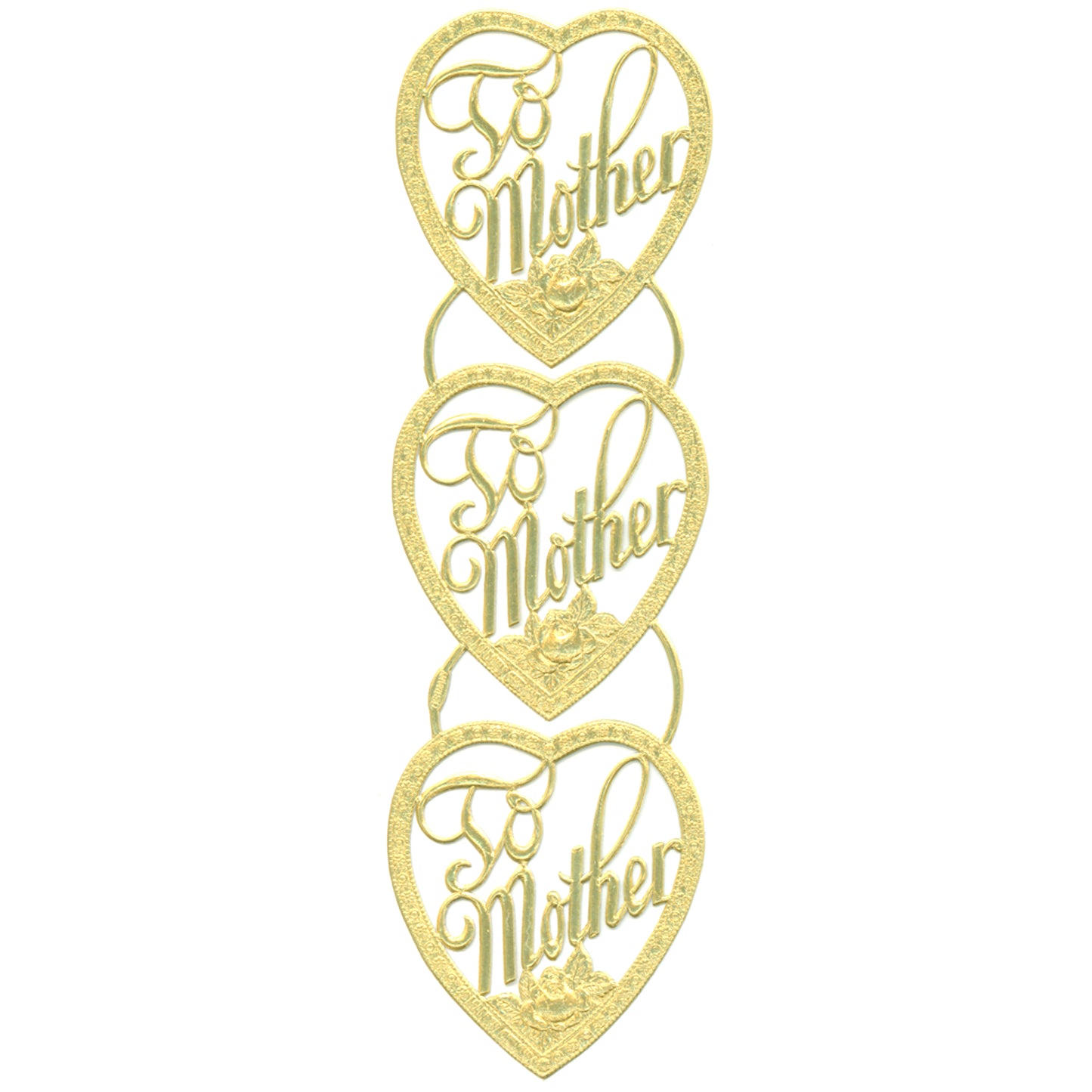 Greeting "To Mother", Dresden Die-Cut