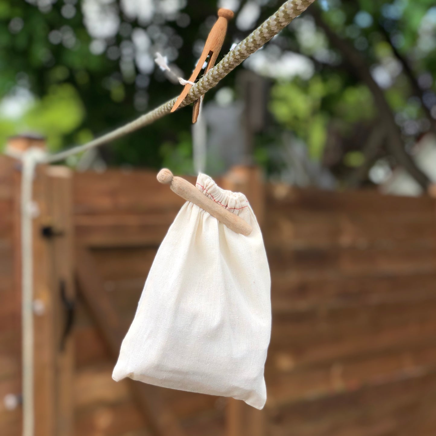 Sack of Vintage Clothes Pins