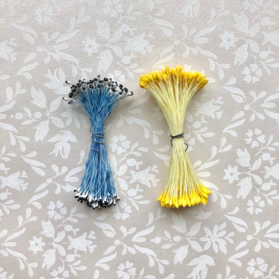 Vintage Flower Stamens, Two Color 2 Pack
