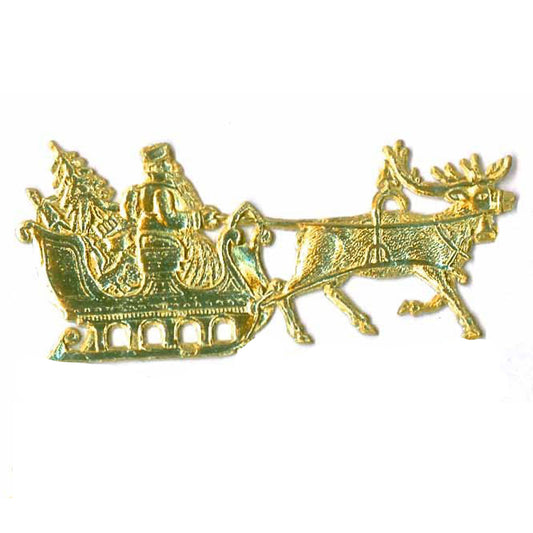Santa in his Sleigh, Dresden Trim
