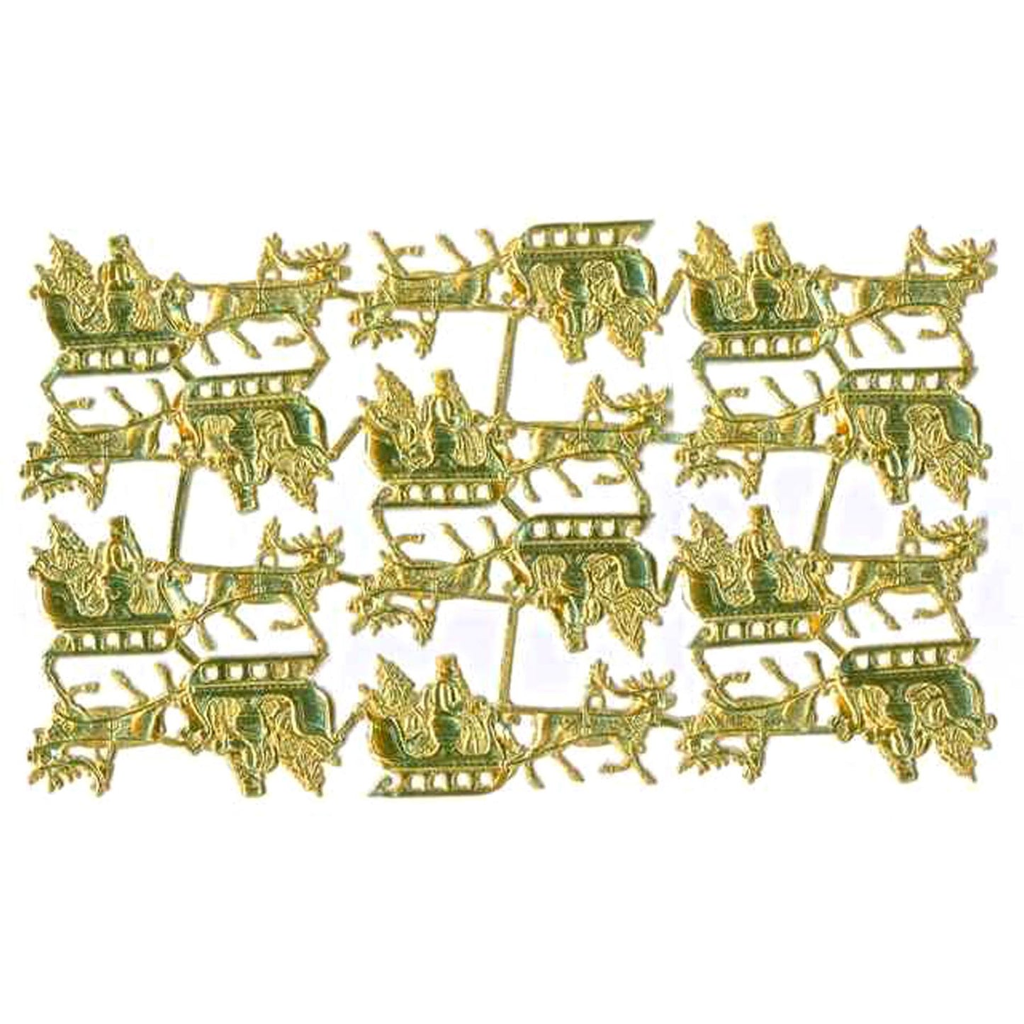 Santa in his Sleigh, Dresden Trim