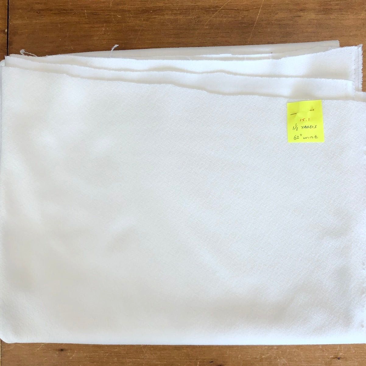 White Double-Knit Fabric