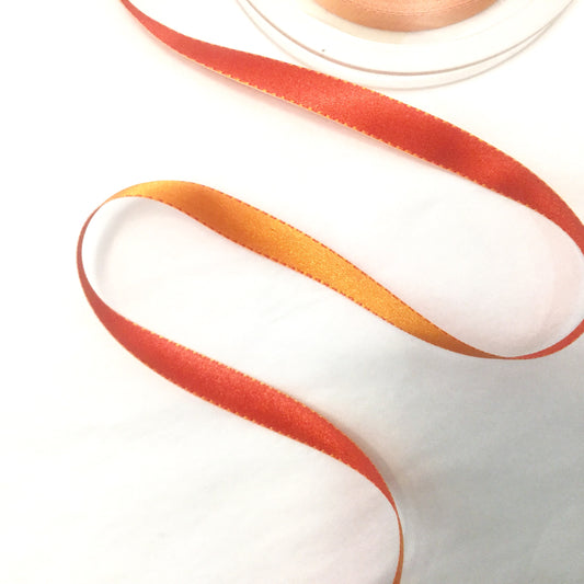 Narrow Double Sided Reversible Satin Ribbon - Multiple Colorways