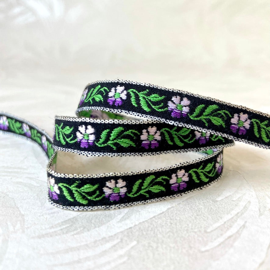 Narrow Floral Jacquard - Multiple Colorways
