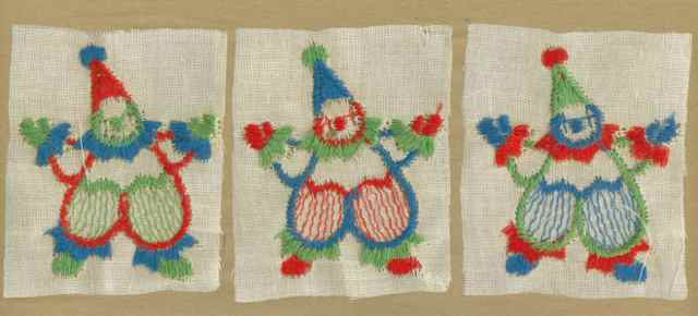 Red_Green_Blue_Vintage_Applique_Clown