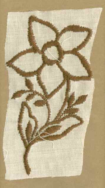 Brown_Vintage_Applique_Flower_Outline