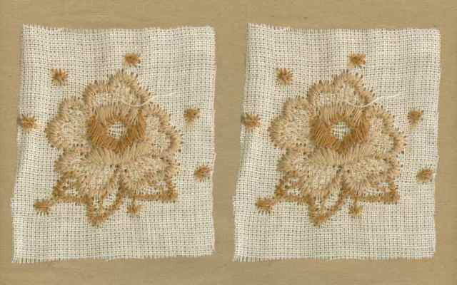 Tan_Vintage_Applique_Geometric_Flower_Motif