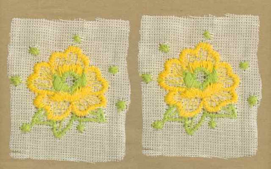 Yellow_Vintage_Applique_Geometric_Flower_Motif