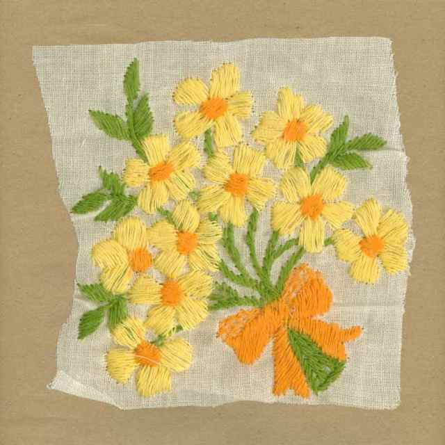 Yellow_Vintage_Applique_Flower_Bouquet