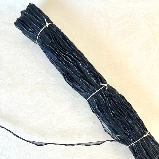 Navy Horsehair Millinery Braid - Vintage Switzerland