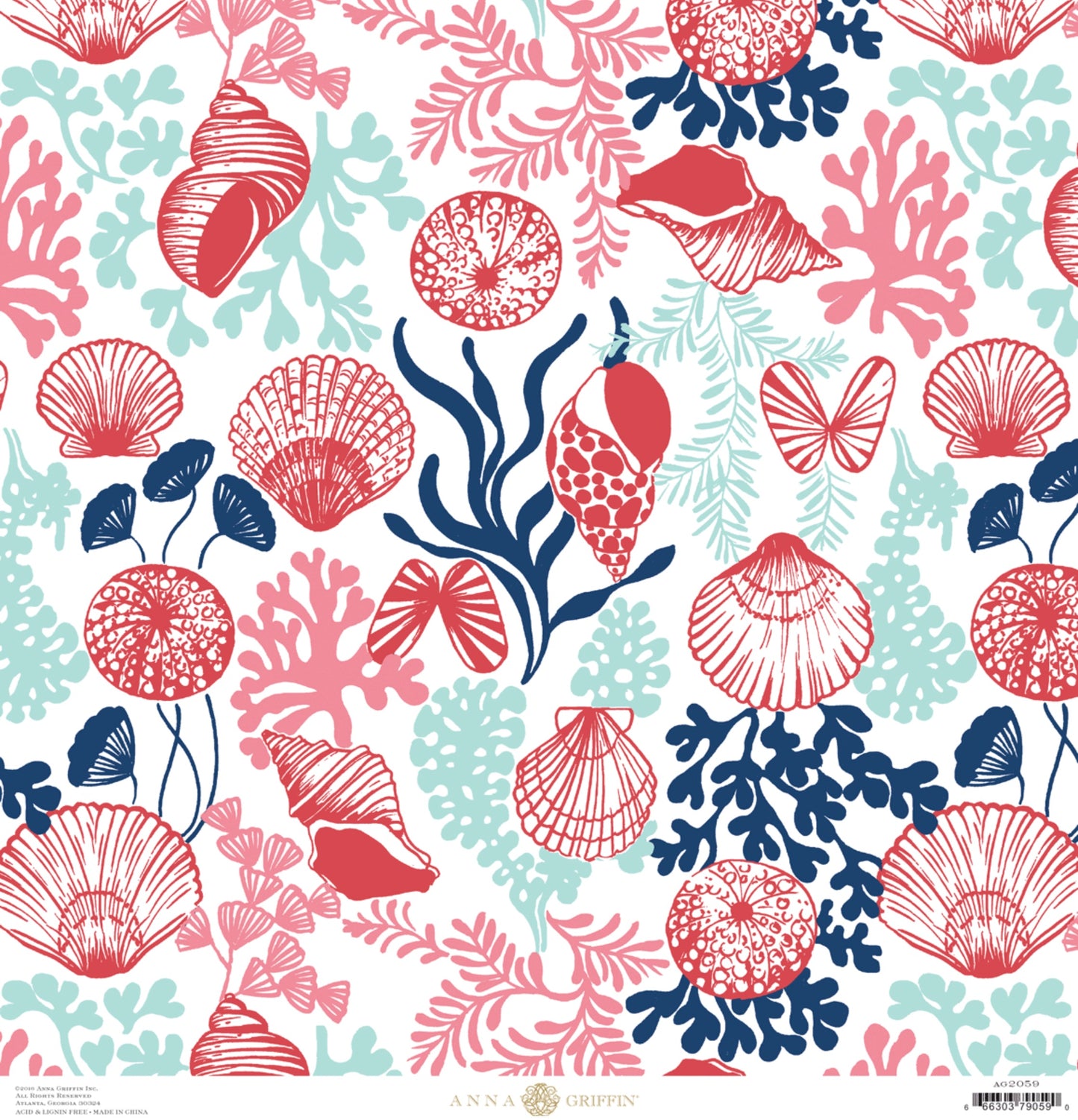 Seafarer Shells - Anna Griffin Cardstock