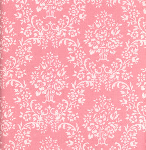 Pink Wallpaper Fabric by Annette Tatum - Half Yard