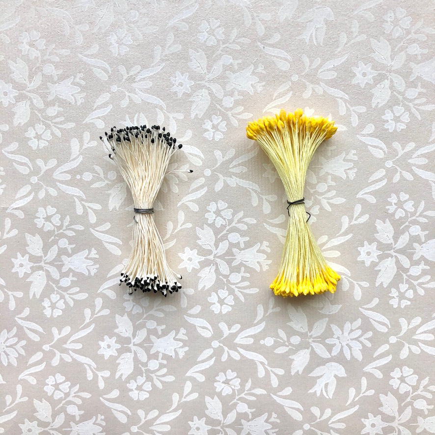 Vintage Flower Stamens, Two Color 2 Pack