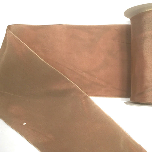 Wide Wired Taffeta Ribbon, Solid