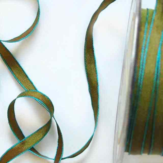 Olive_Edged_Taffeta_1/4"