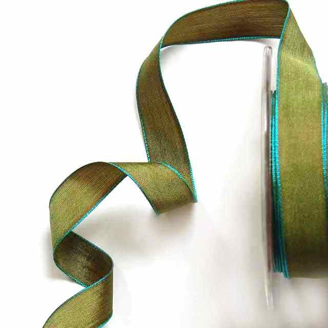 Olive_Edged_Taffeta_5/8"