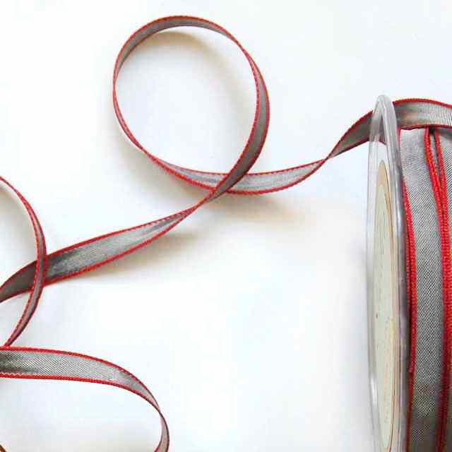 Gray_Red_Edged_Taffeta_1/4"