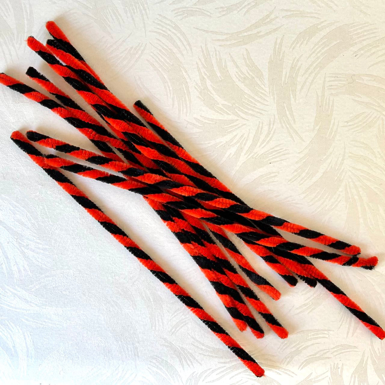 Black and Orange Chenille Stems
