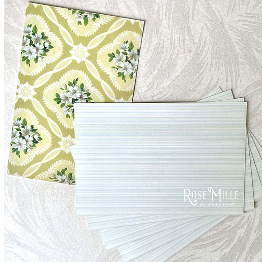 Chartreuse Lattice - Layering Cards