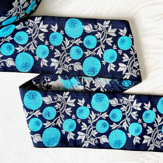 Blueberries_Cotton_Jacquard_Ribbon