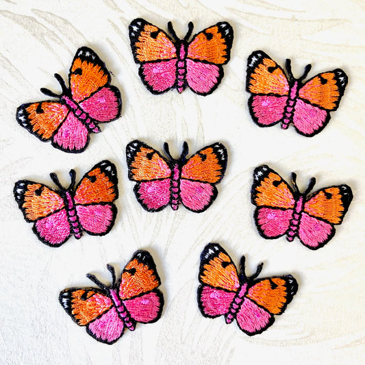 Butterfly_Iron_on_Patch_Pink