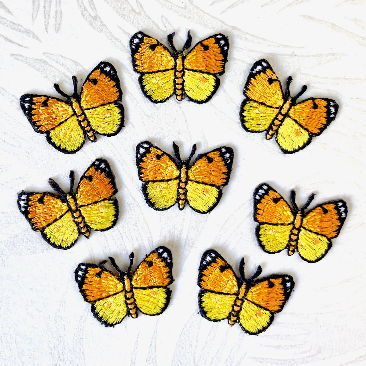 Butterfly_Iron_on_Patch_Yellow