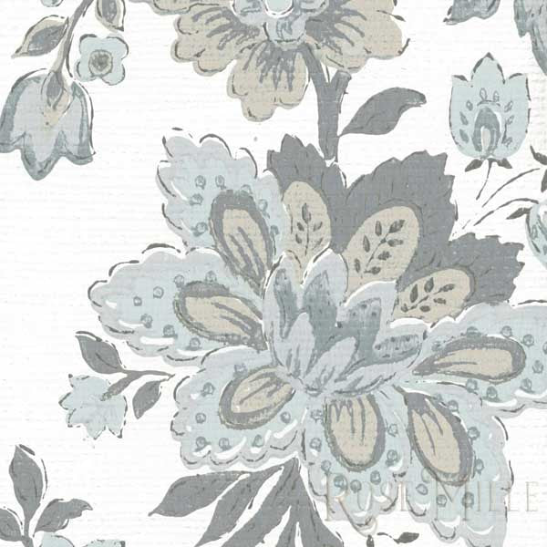 Floral Fantasy in Blue - Signature Vintage Scrapbook Papers