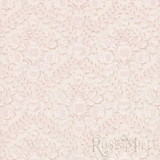 Pineapple Waves in Rose - Signature Vintage Scrapbook Papers