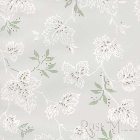 Scattered Leaves in Green - Signature Vintage Scrapbook Papers