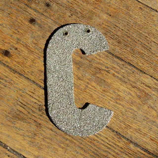 Glitter-letter-C