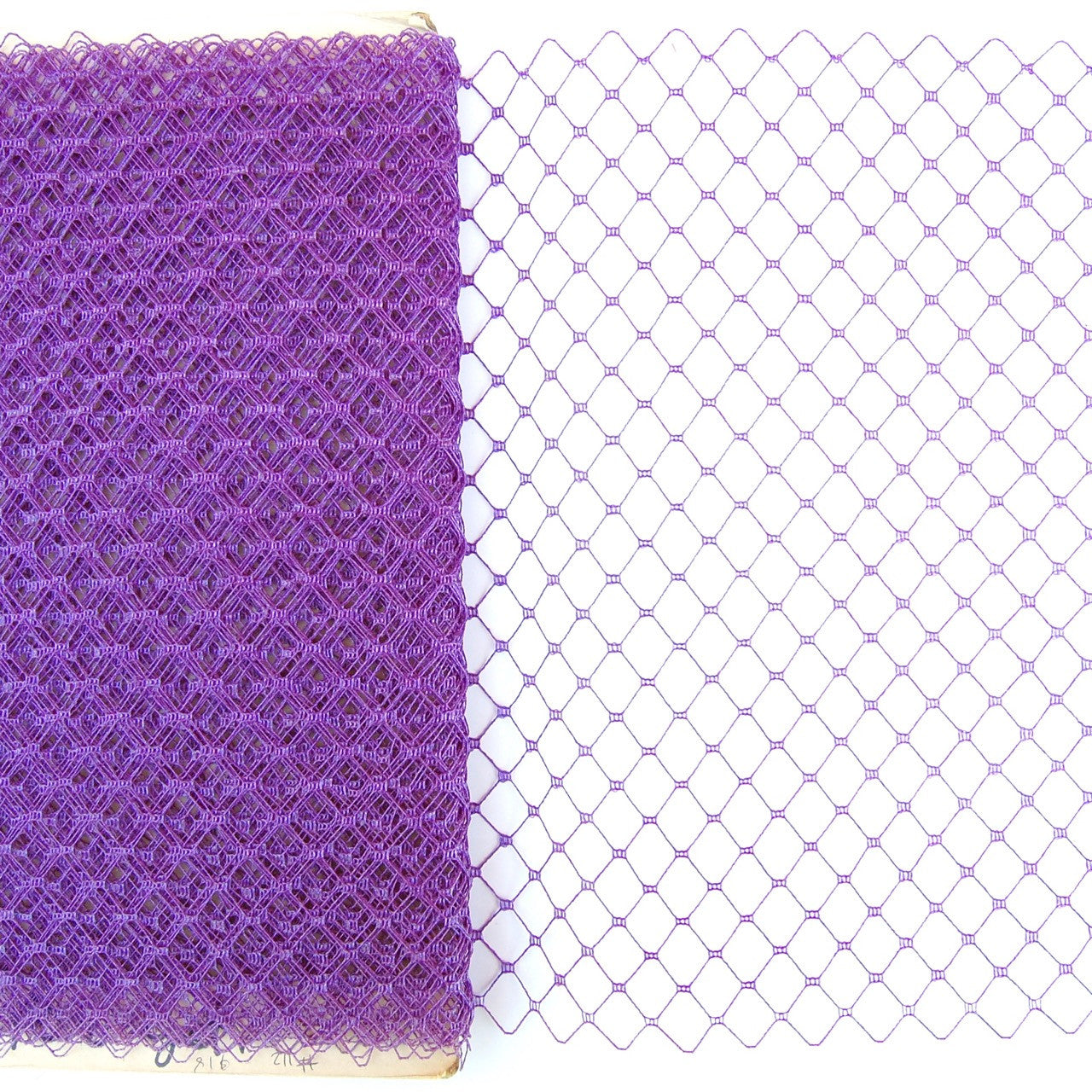 Chunky Square in Diamond Weave Veiling Netting - Birdcage Many Colors