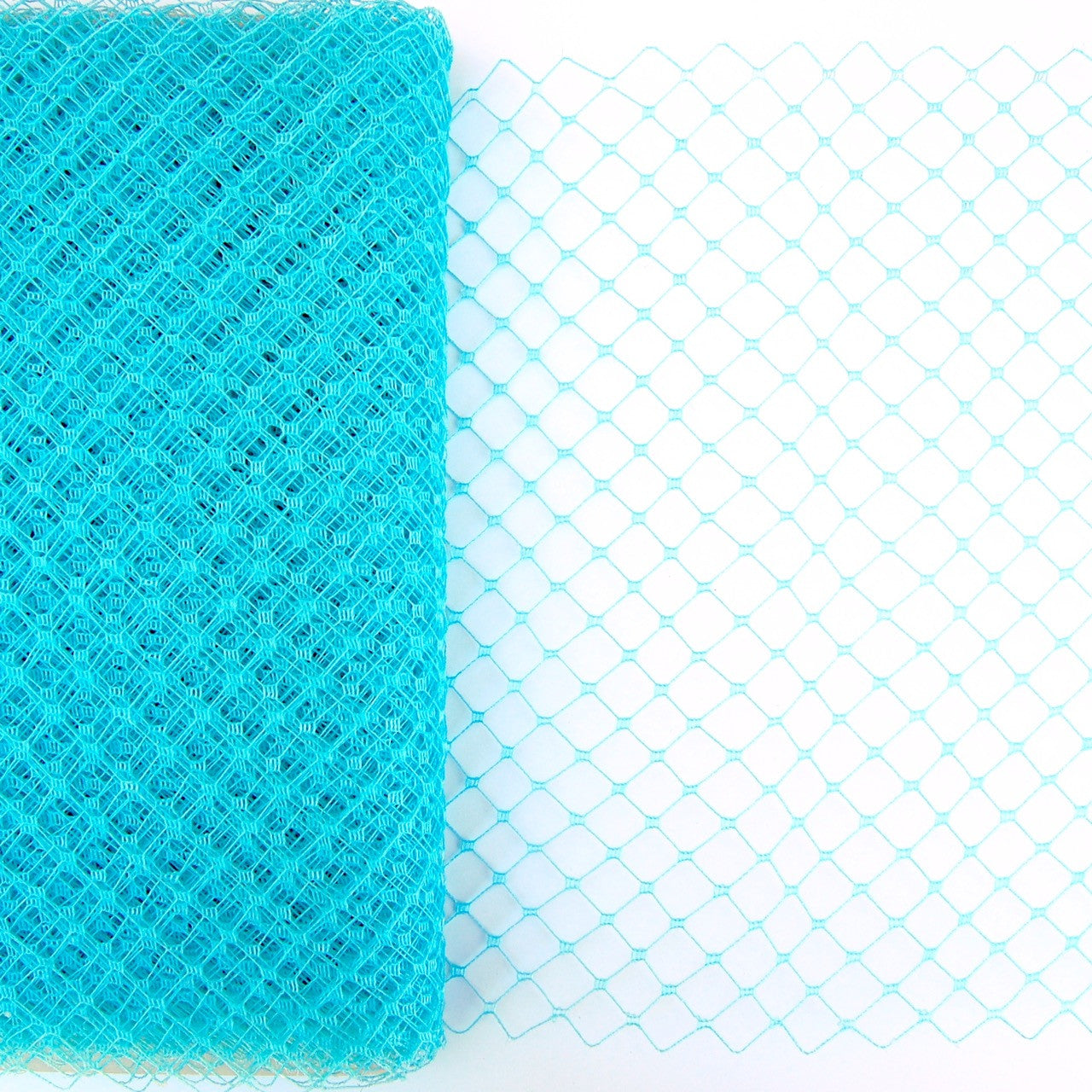 Chunky Square in Diamond Weave Veiling Netting - Birdcage Many Colors