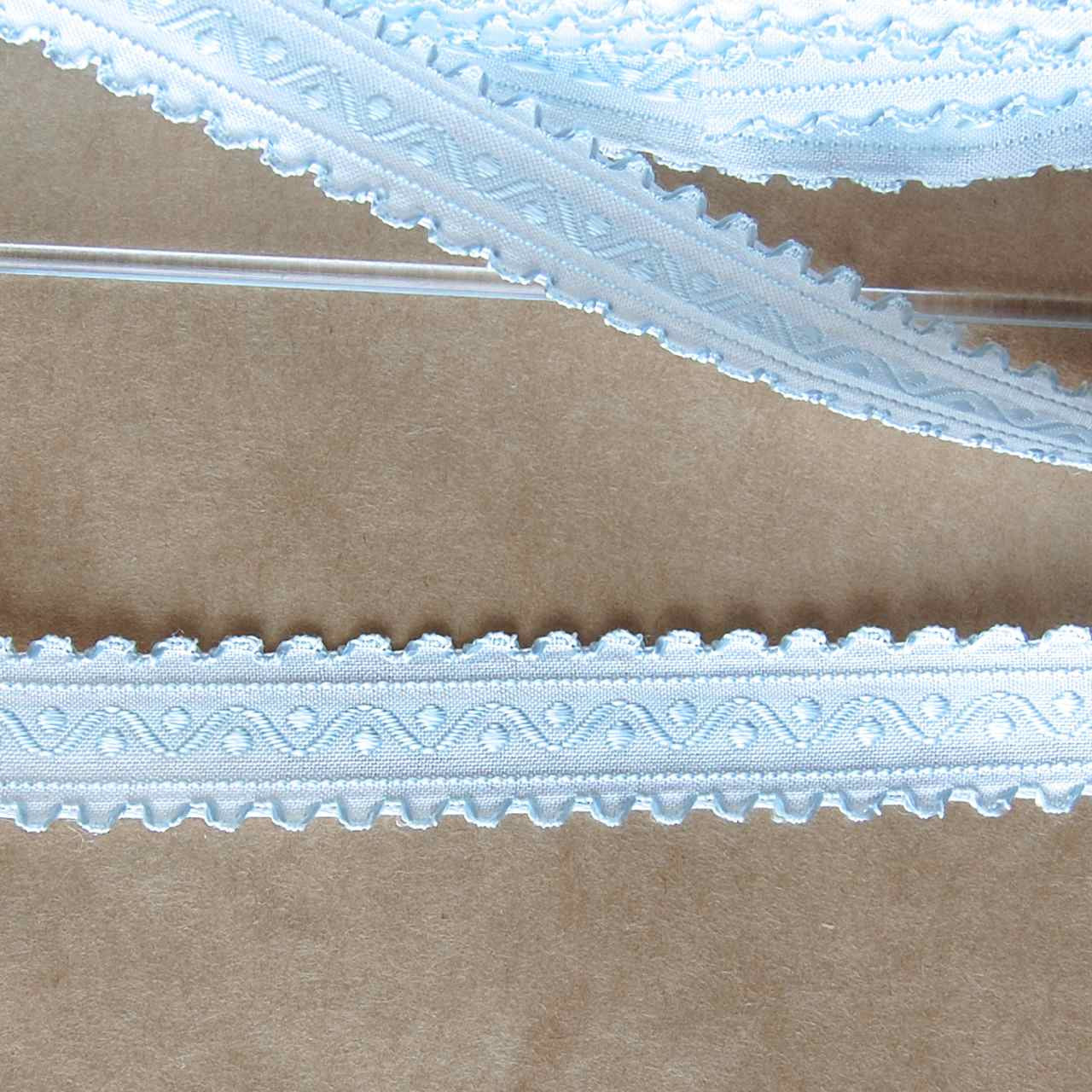 Embroidered Double Scallop Edge Ribbon