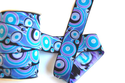 Groovy Circles, Jacquard Ribbon