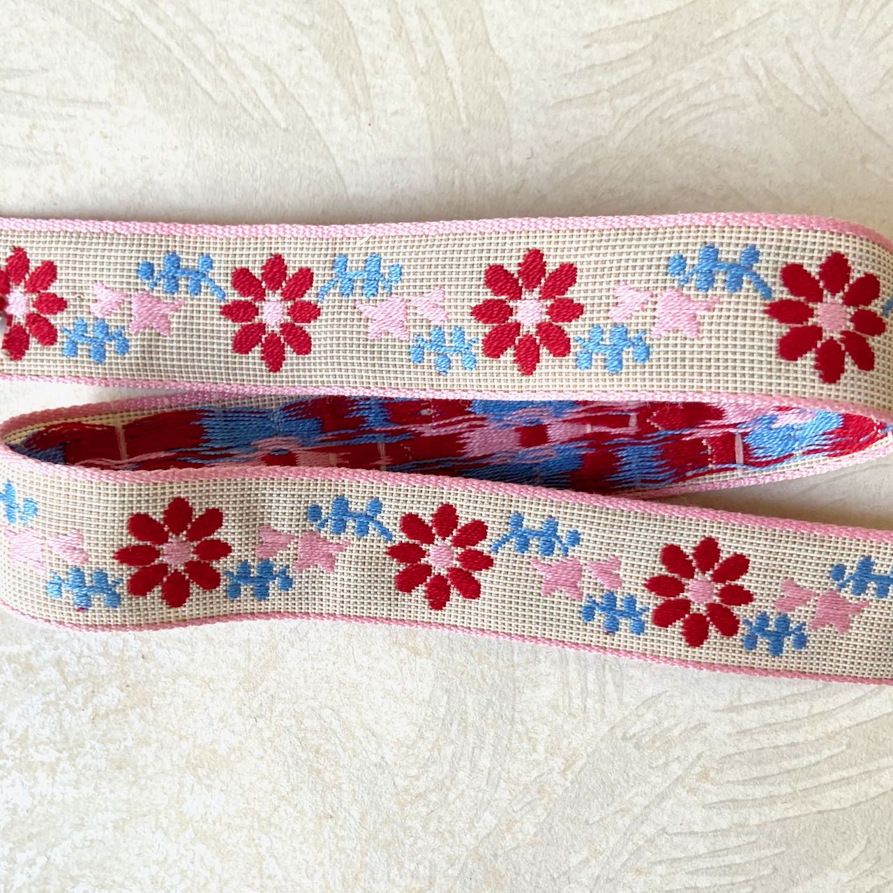 Daisy_Jacquard_Ribbon_Pink