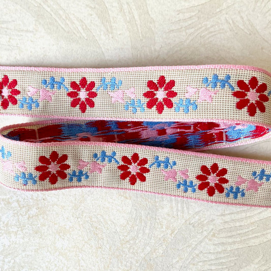 Daisy_Jacquard_Ribbon_Pink