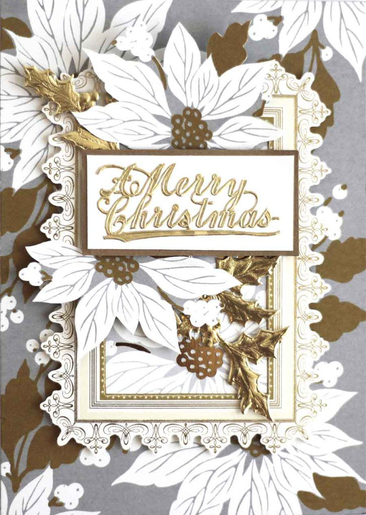 A Merry Christmas - Dresden Die-Cut Phrase - 8 Piece