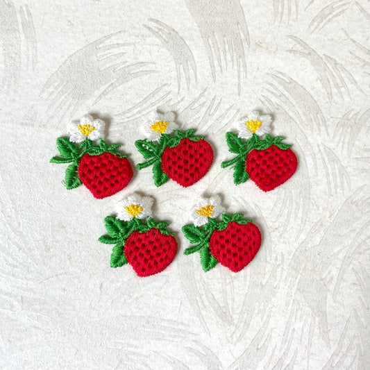 Strawberry with Flower Applique