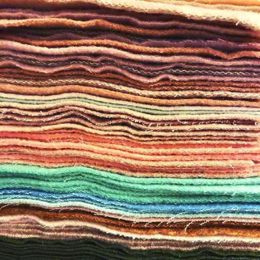 Large Felted Vintage Wool Blanket Pieces