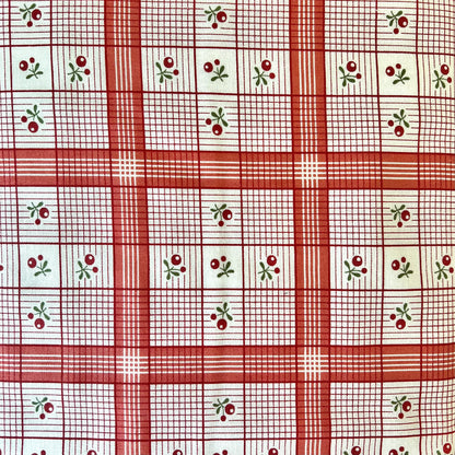 Charlevoix  Cherry Plaid Cotton Fabric by Half Yard