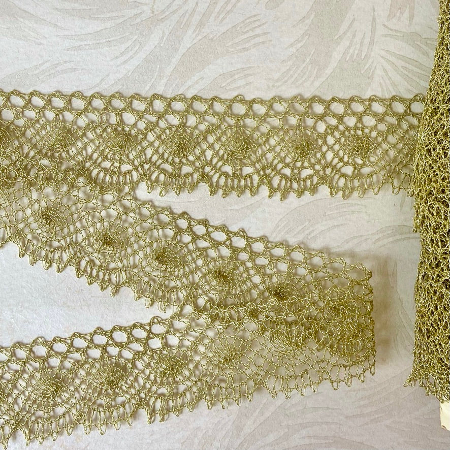 Cotton Metallic Lace - Multiple Colors