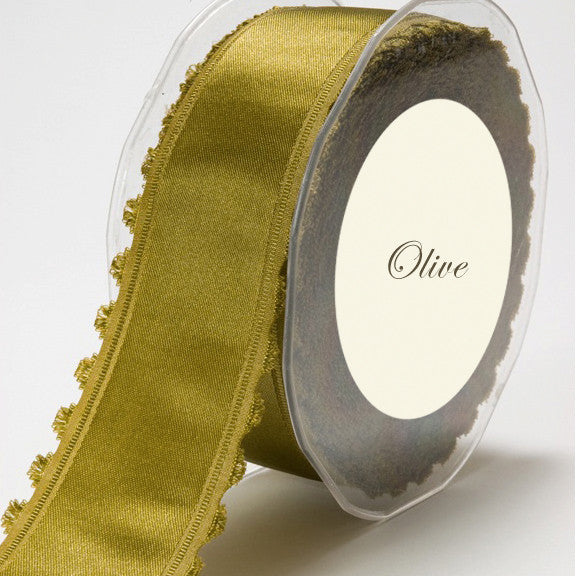 Fringed Edge Satin Ribbon