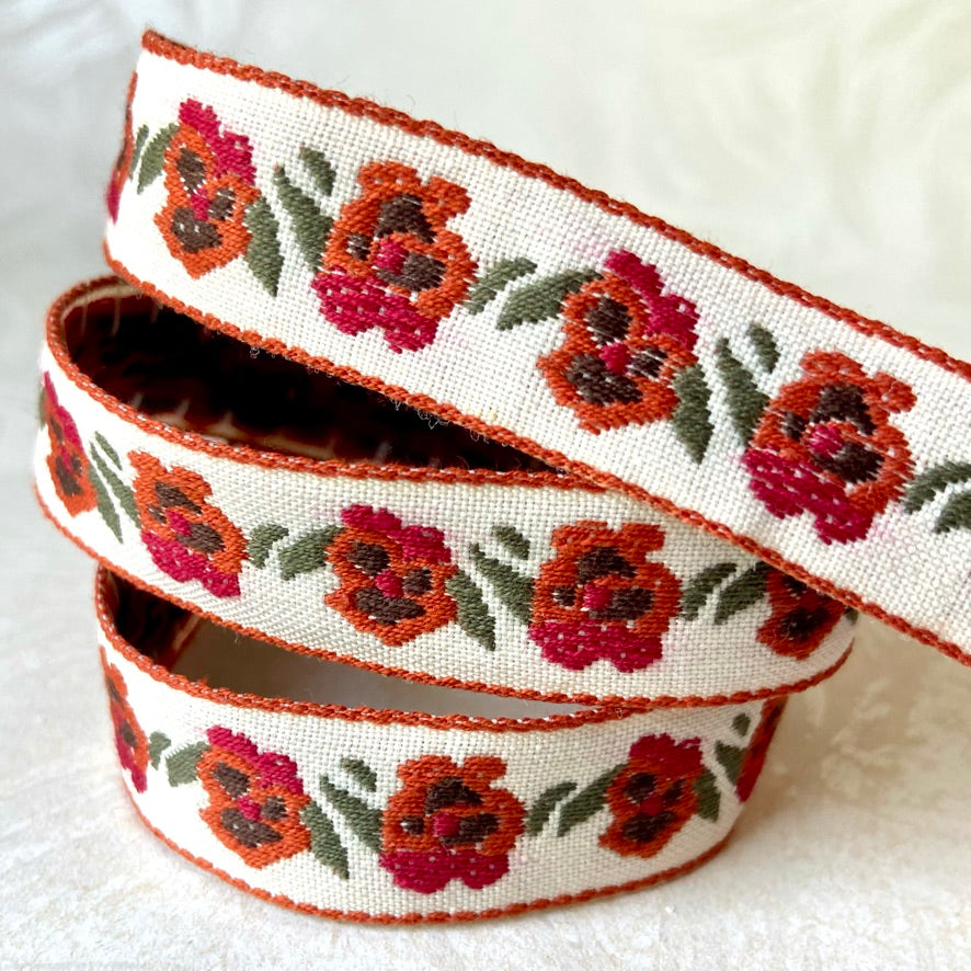 Pansy Floral Jacquard  - Multiple Colorways