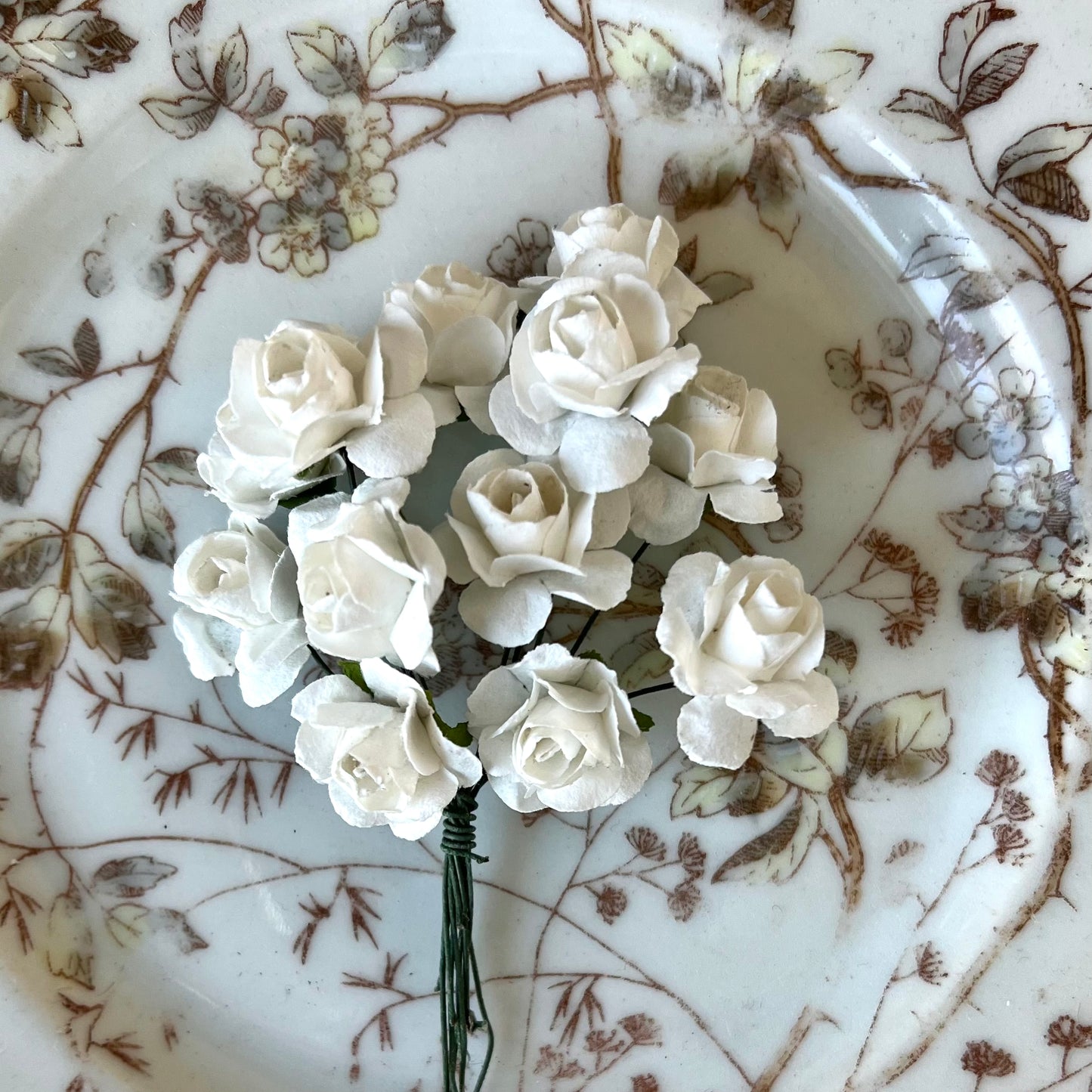 A Dozen Tiny Paper Roses