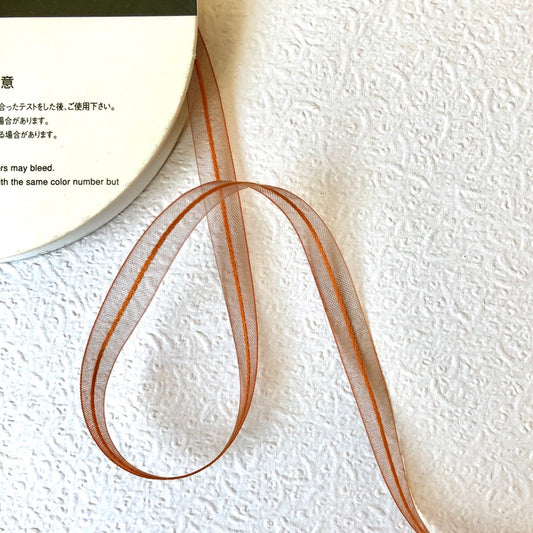 Mokuba Sheer Stripe Ribbon - Multiple Colorways