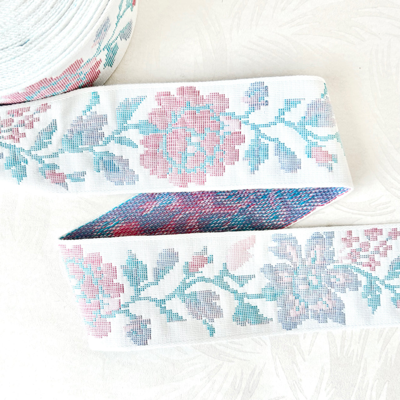 Wide Tapestry Cotton Ribbon Trim - Vintage - Multiple Colorways